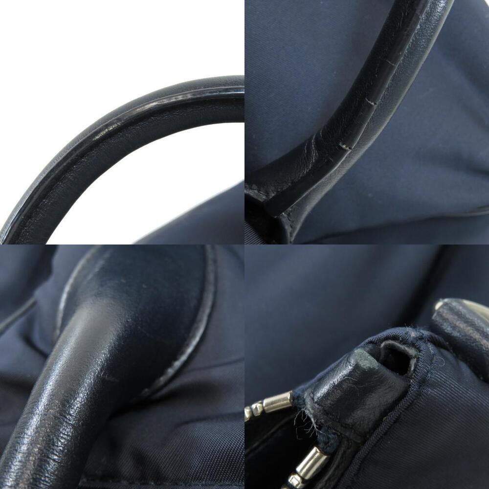 Prada Sacca Manici convertible tote bag navy Tessuto Saffiano leather Blue - Picture 8 of 11